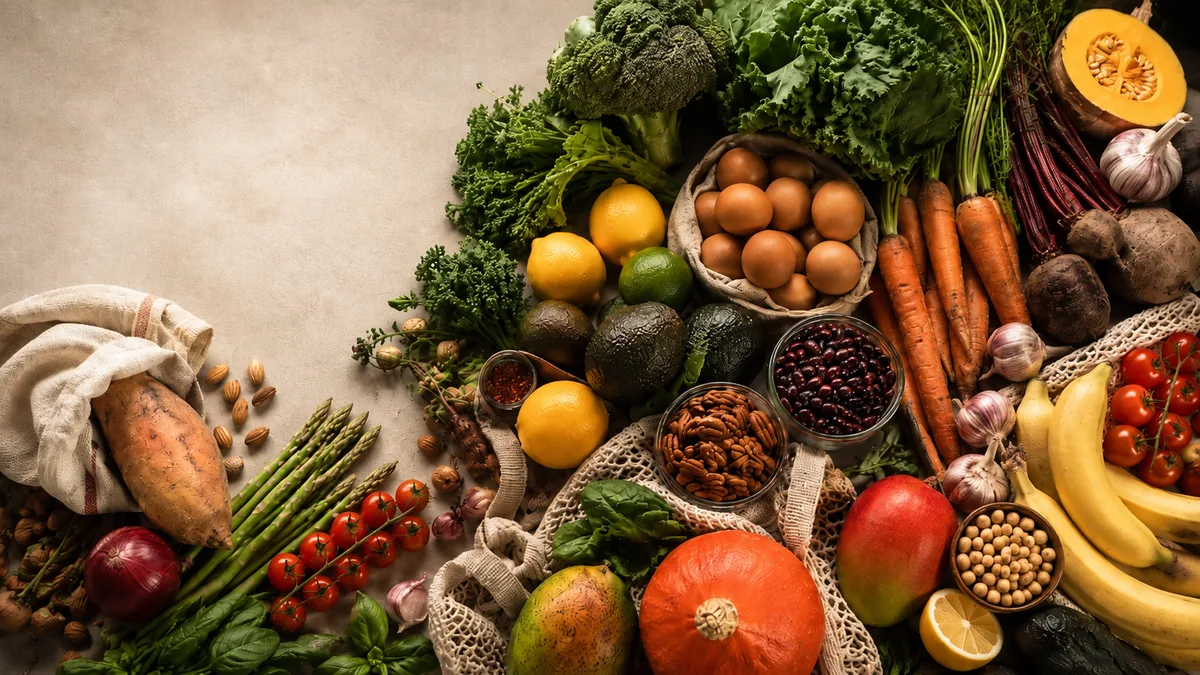 Fresh familiar ingredients used in Baseline nutrition guidance